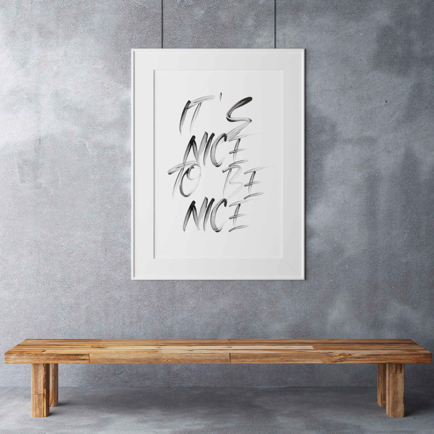Art Print | It's nice to be nice