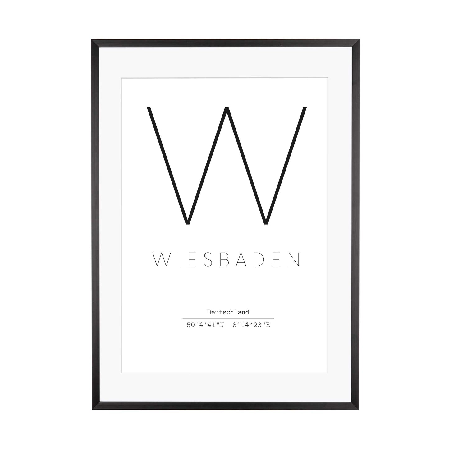 Print personalisierbar | Koordinaten Wohnort