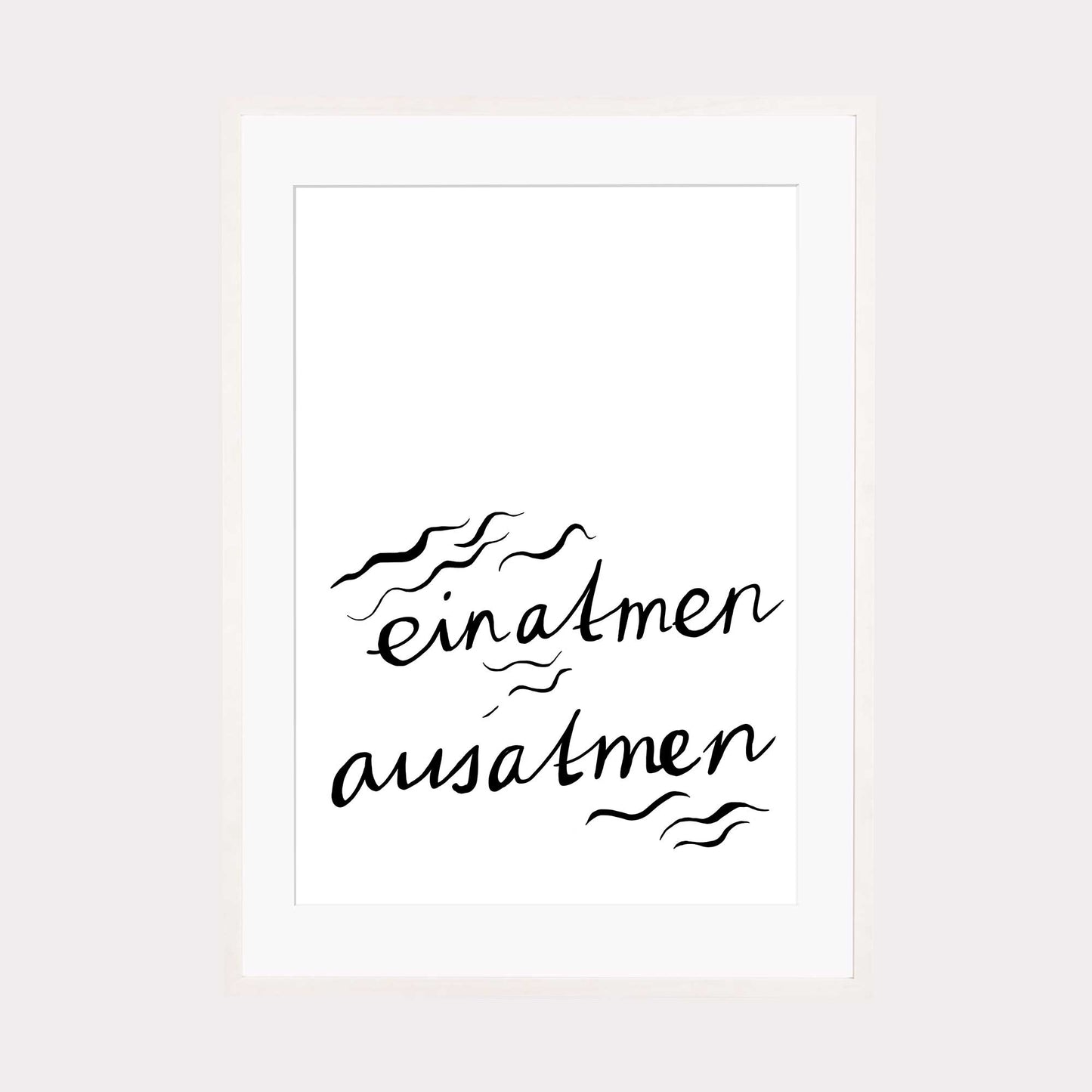 Art Print | Einatmen ausatmen