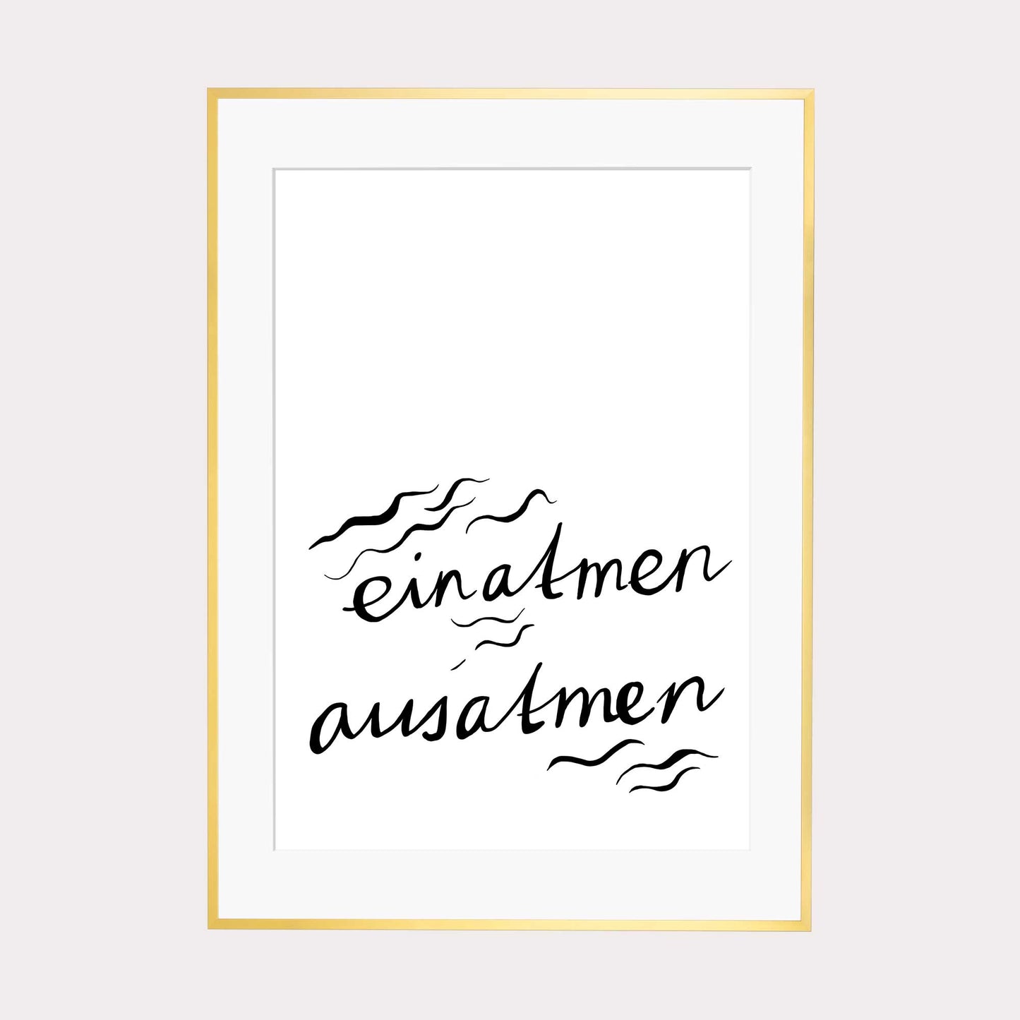 Art Print | Einatmen ausatmen