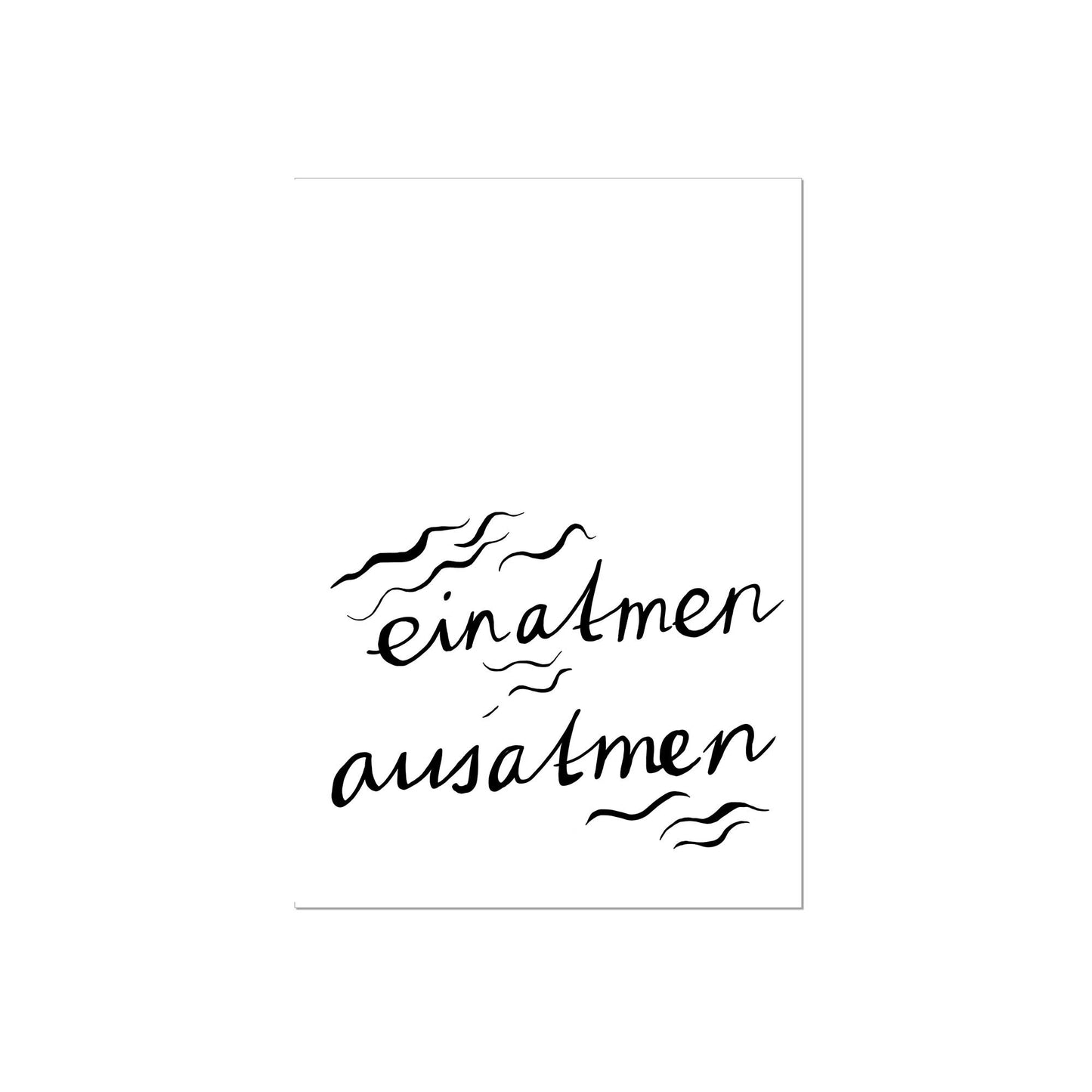 Art Print | Einatmen ausatmen