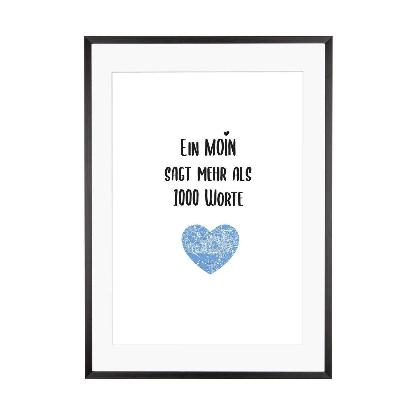 Art Print | Ein Moin sagt mehr als 1000 Worte