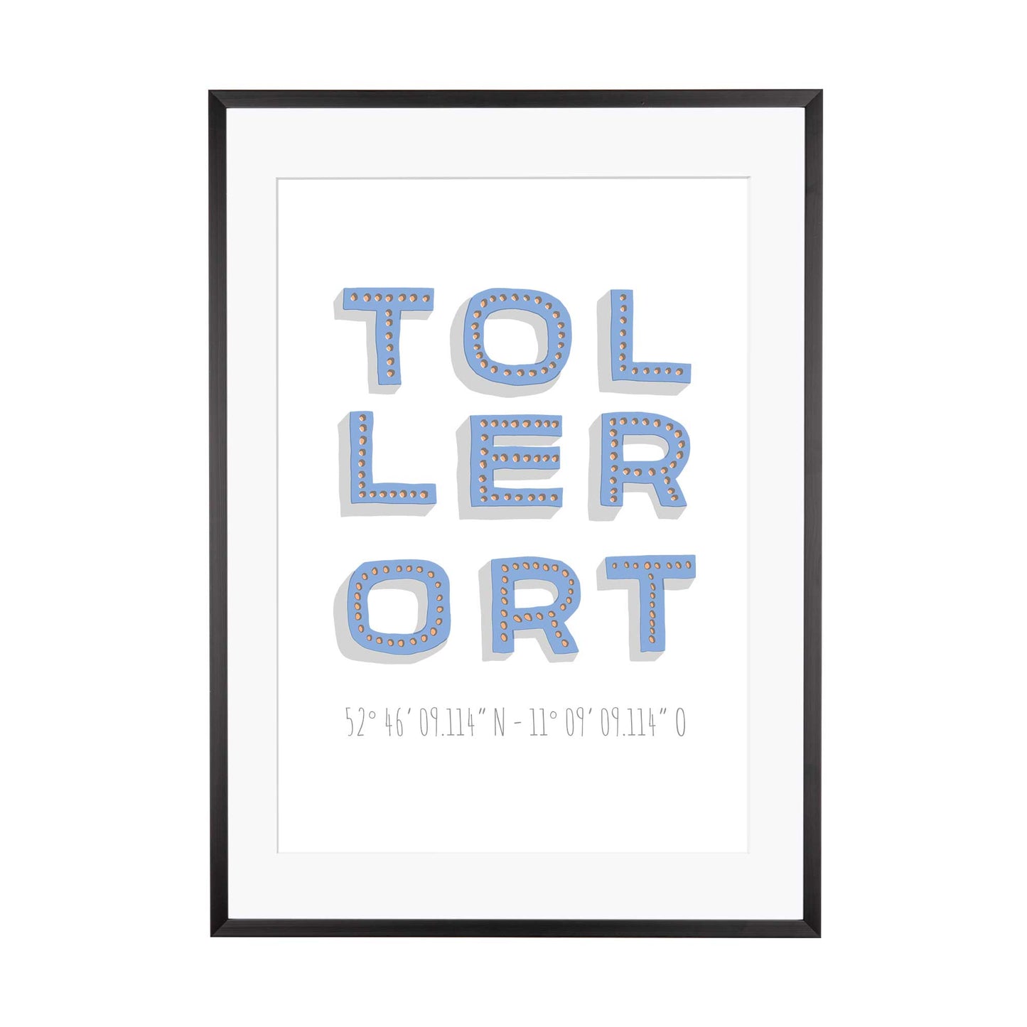 Print personalisierbar | Koordinaten Toller Ort