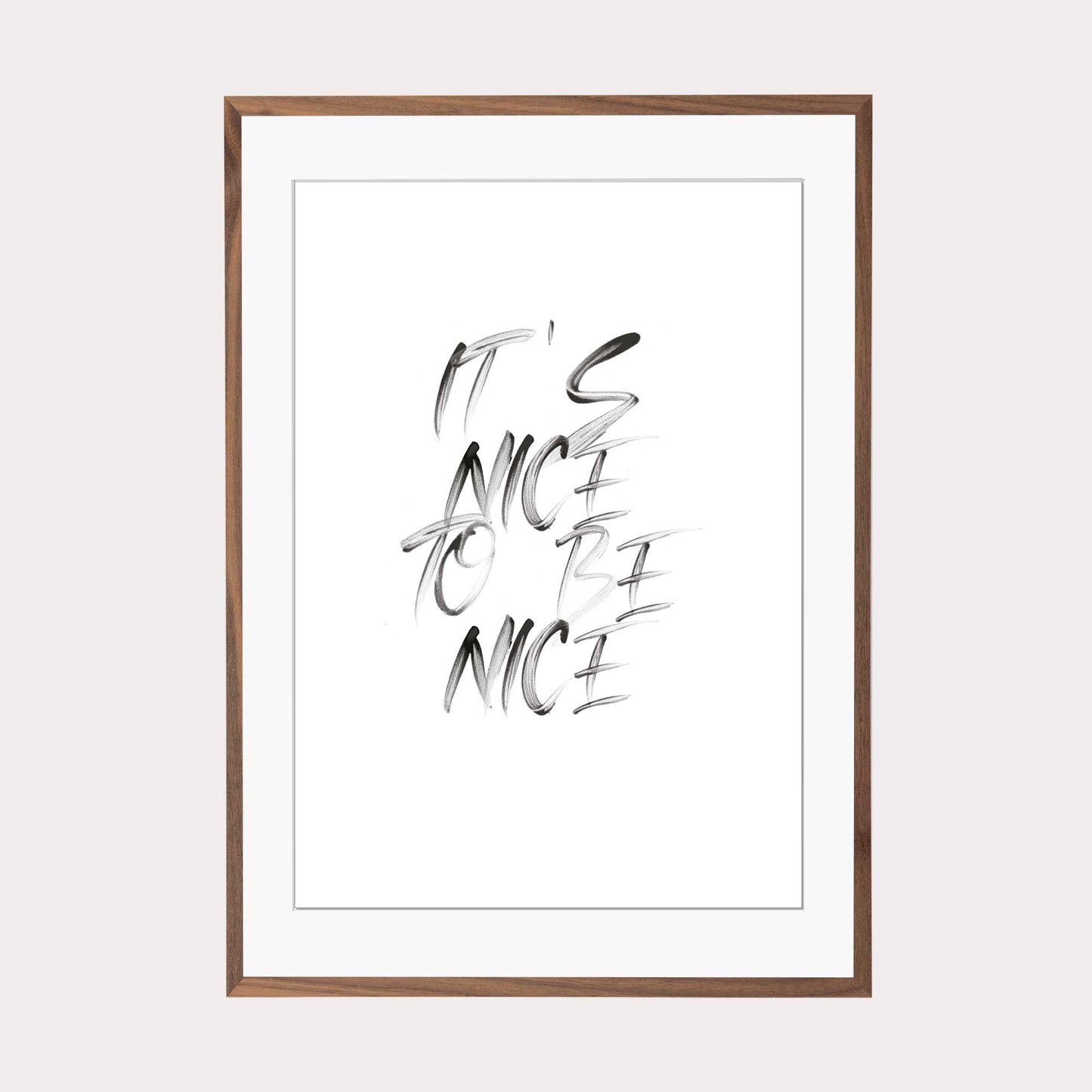 Art Print |  It's nice to be nice