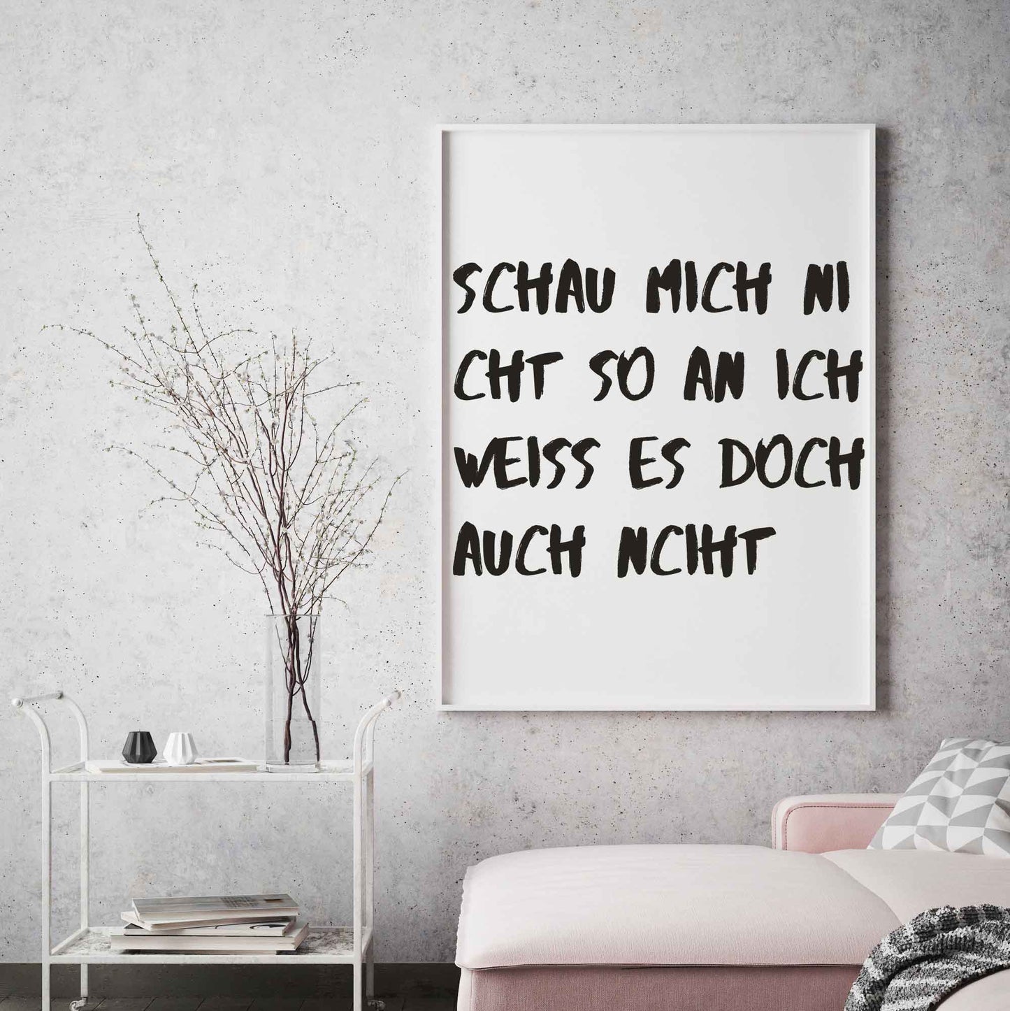 Art Print |  Schau mich nicht so an...