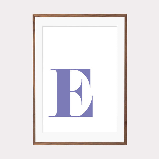 Print personalisierbar| Buchstabe "E" - Alphabet Color