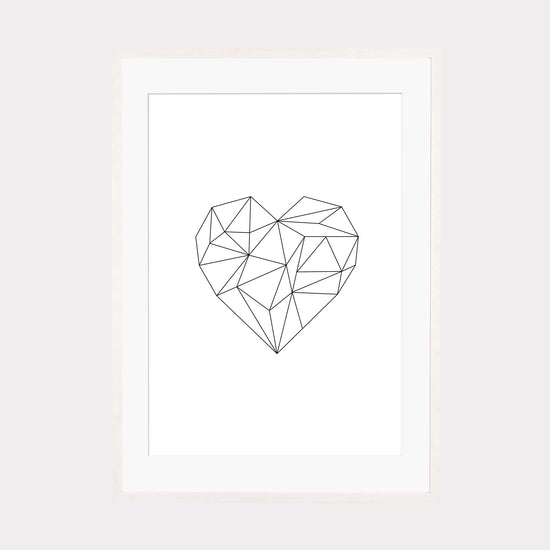 Art Print | Origami Herz