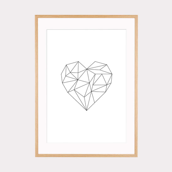 Art Print | Origami Herz