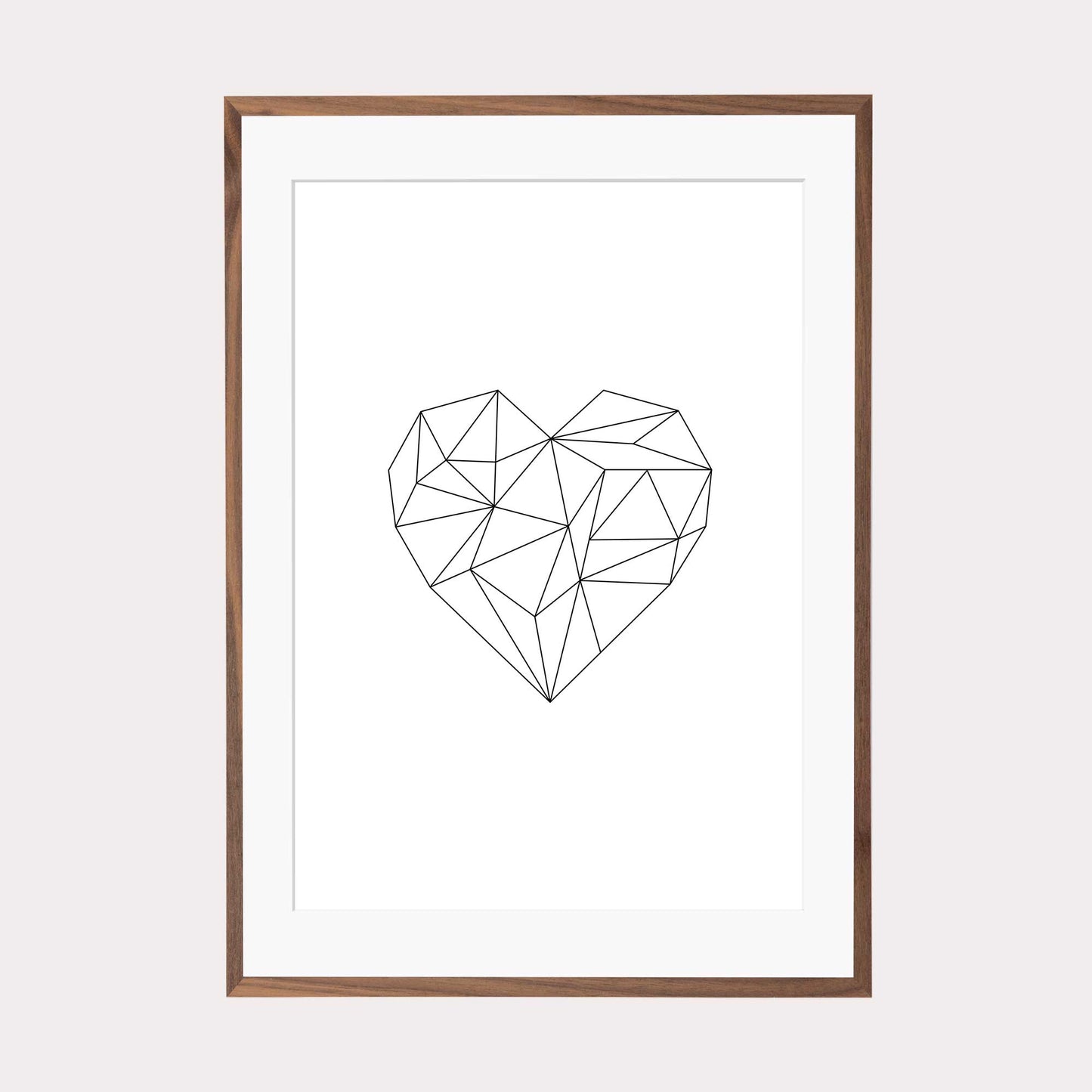 Art Print | Origami Herz