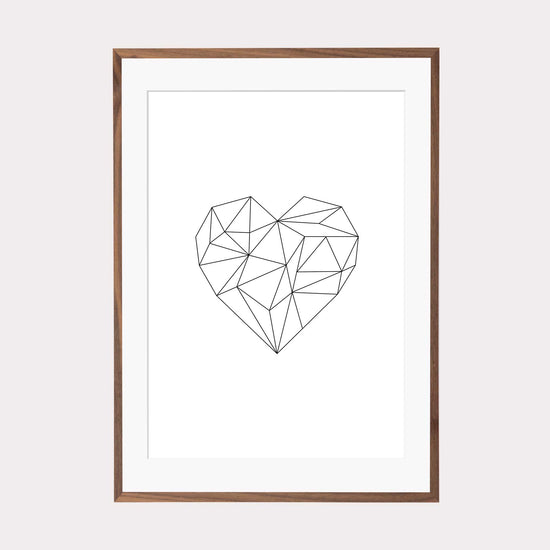 Art Print | Origami Herz