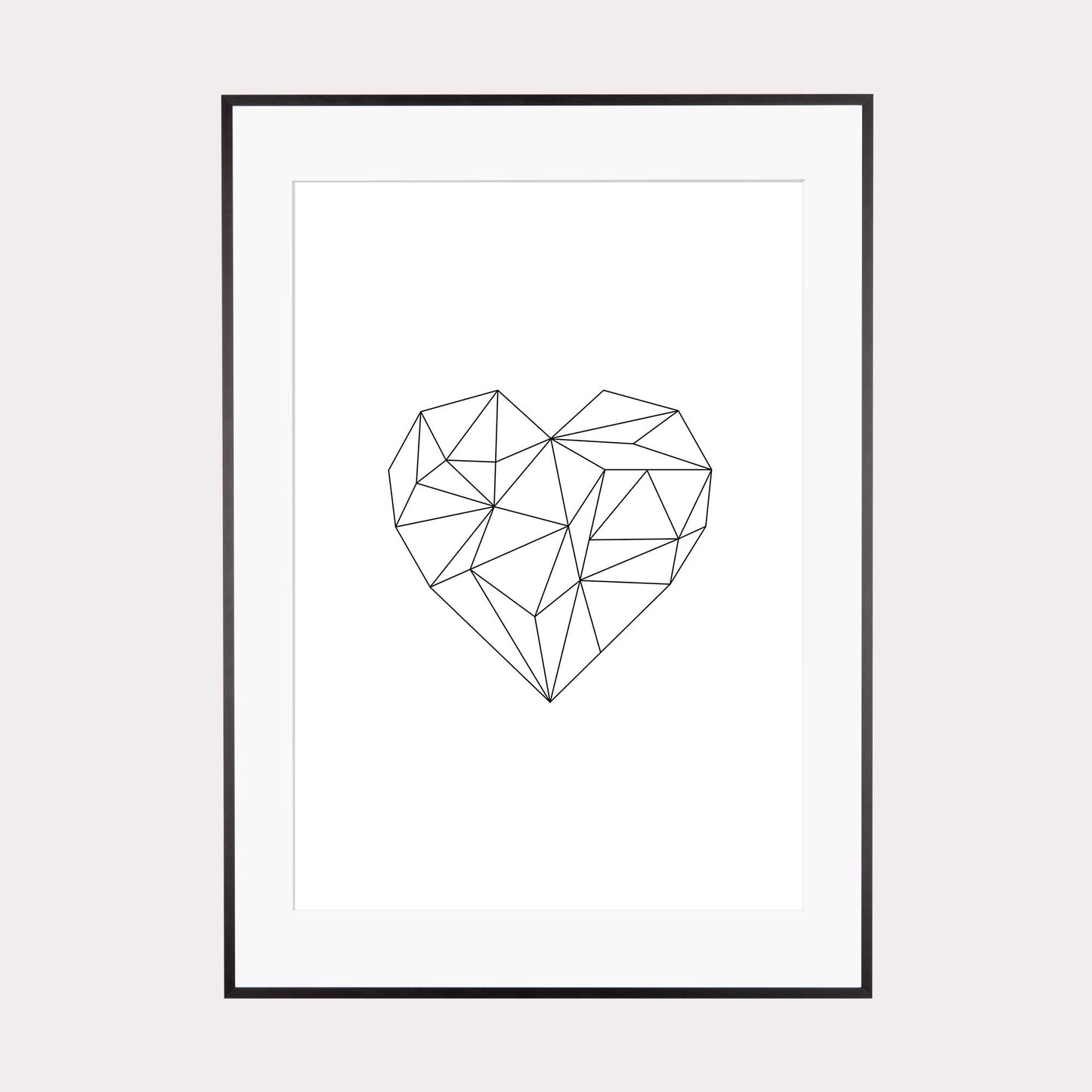 Art Print | Origami Herz