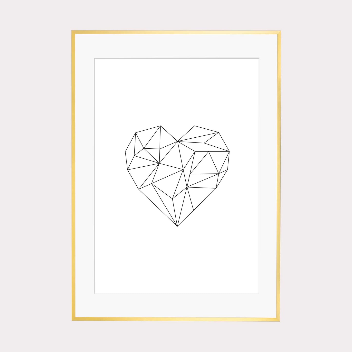 Art Print | Origami Herz