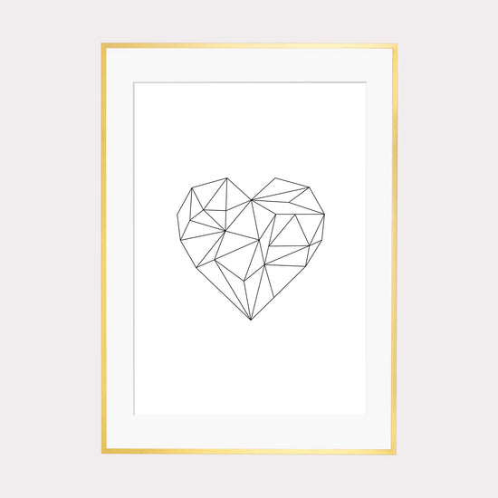 Art Print | Origami Herz