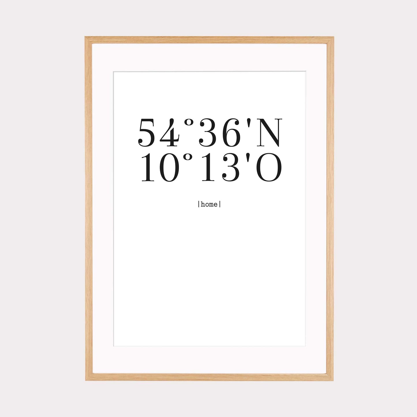 Print personalisierbar | Koordinaten Poster