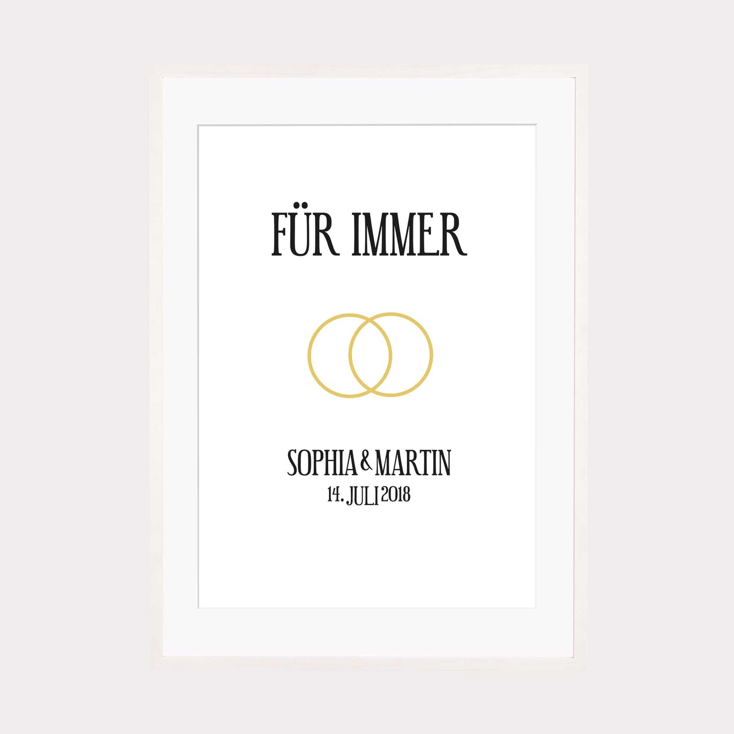 Print personalisierbar | Für immer  - Hochzeit