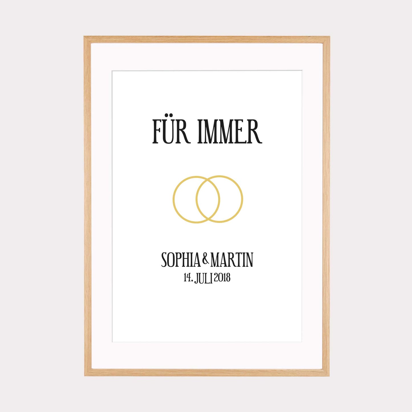 Print personalisierbar | Für immer  - Hochzeit