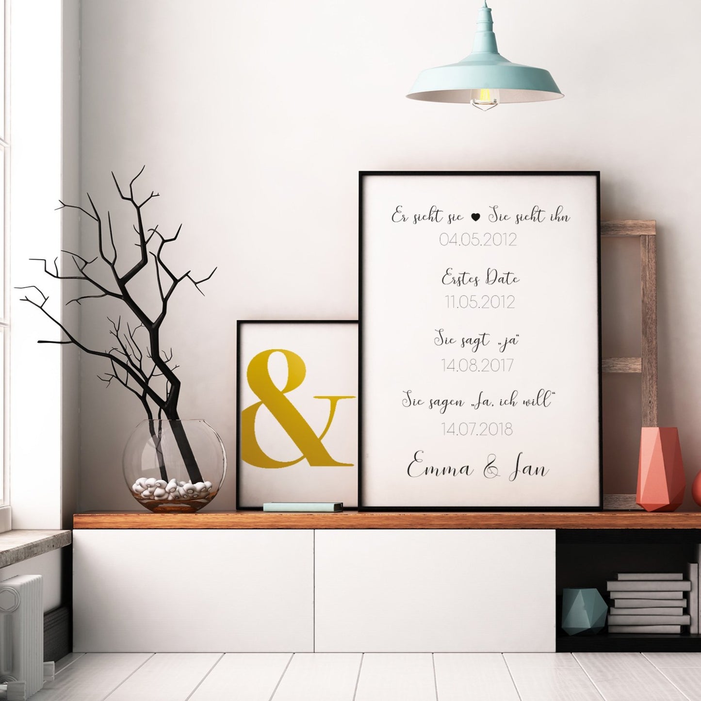 Print personalisierbar | Brautpaar Meilensteine