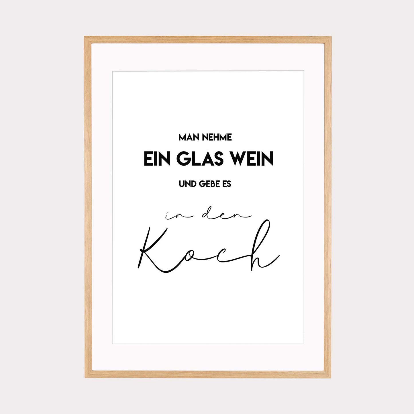 Art Print | Man nehme ein Glas Wein