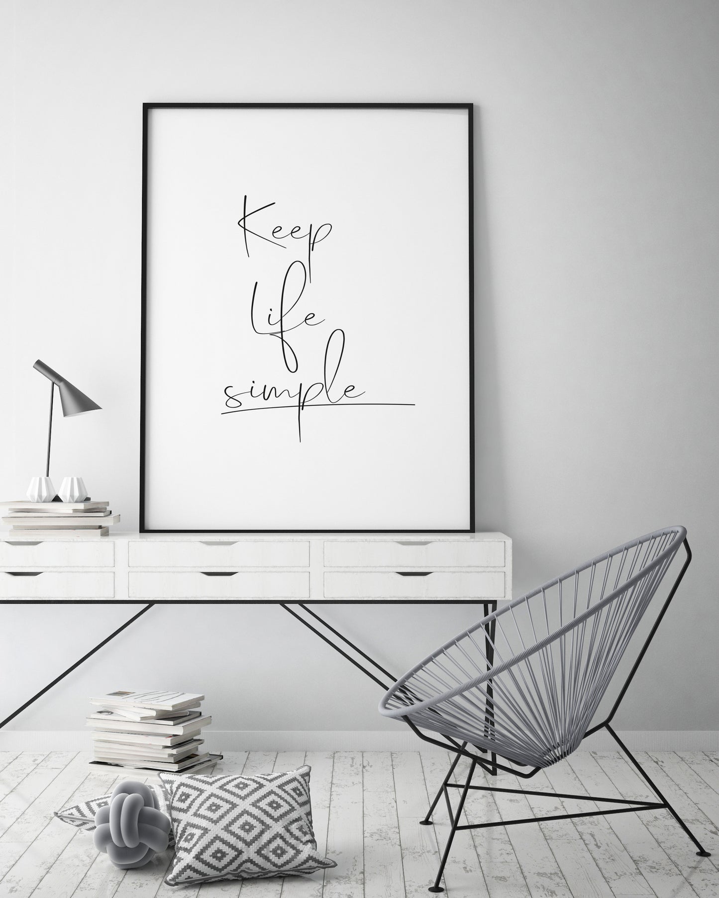 Art Print |  Keep life simple