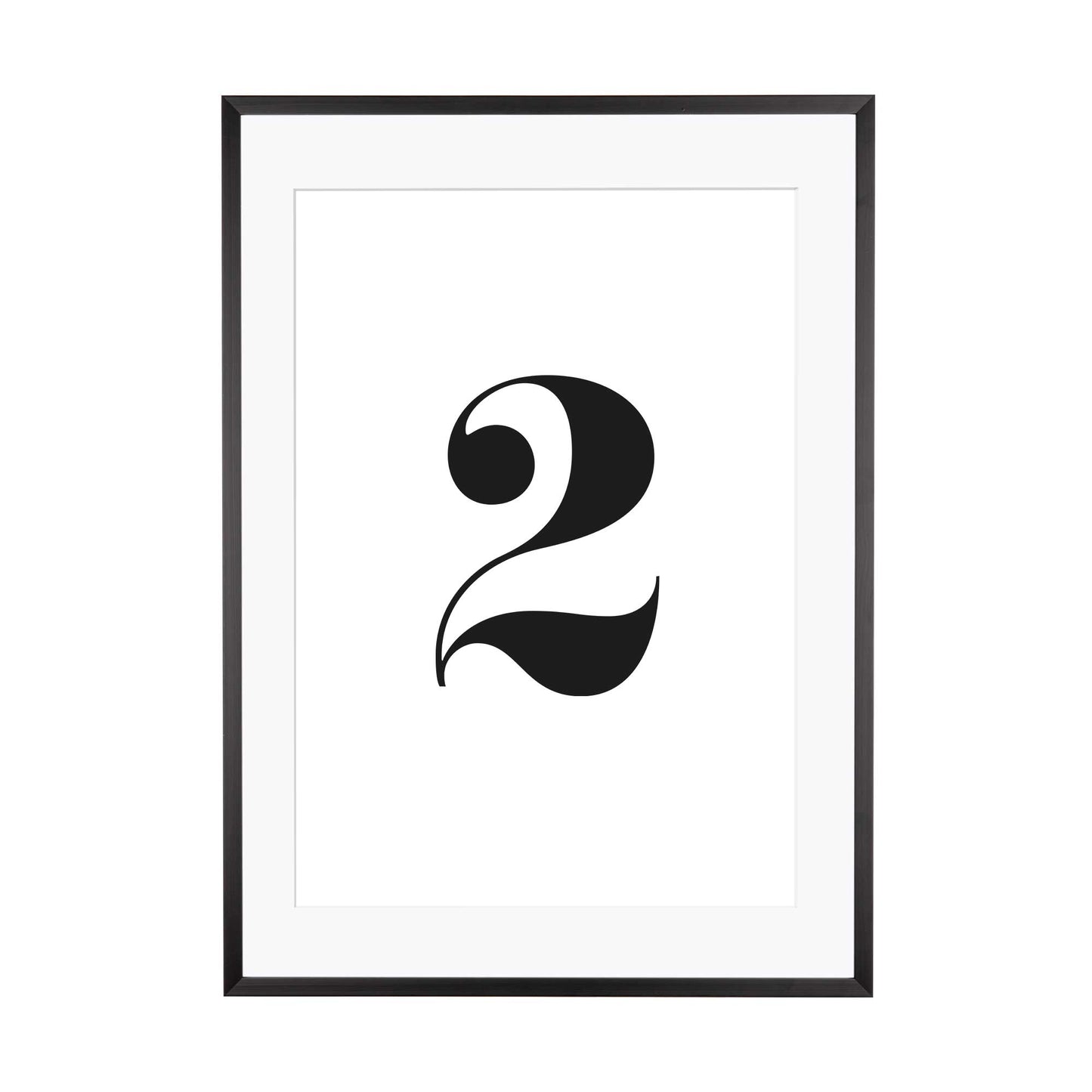 Print personalisierbar | Ziffer 2 - Color