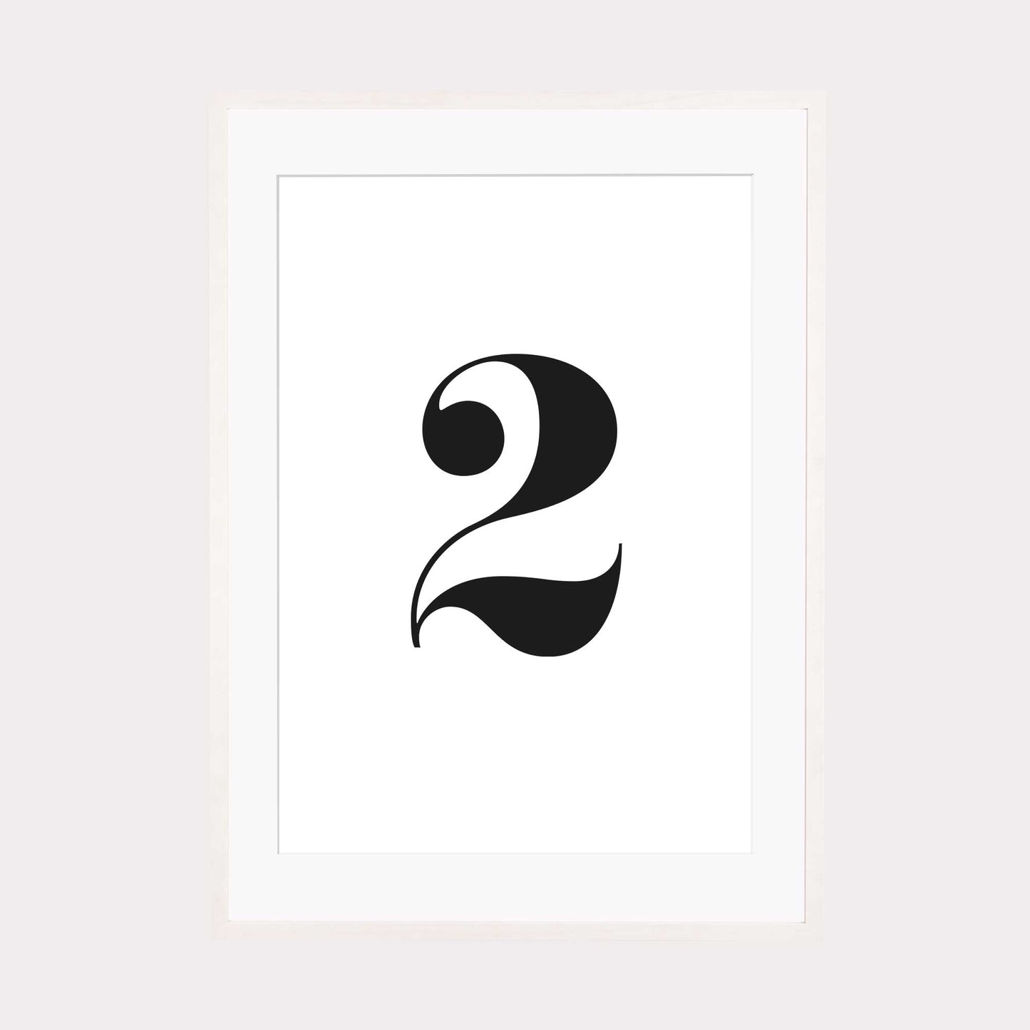 Print personalisierbar | Ziffer 2 - Color