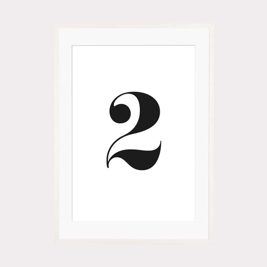 Print personalisierbar | Ziffer 2 - Color