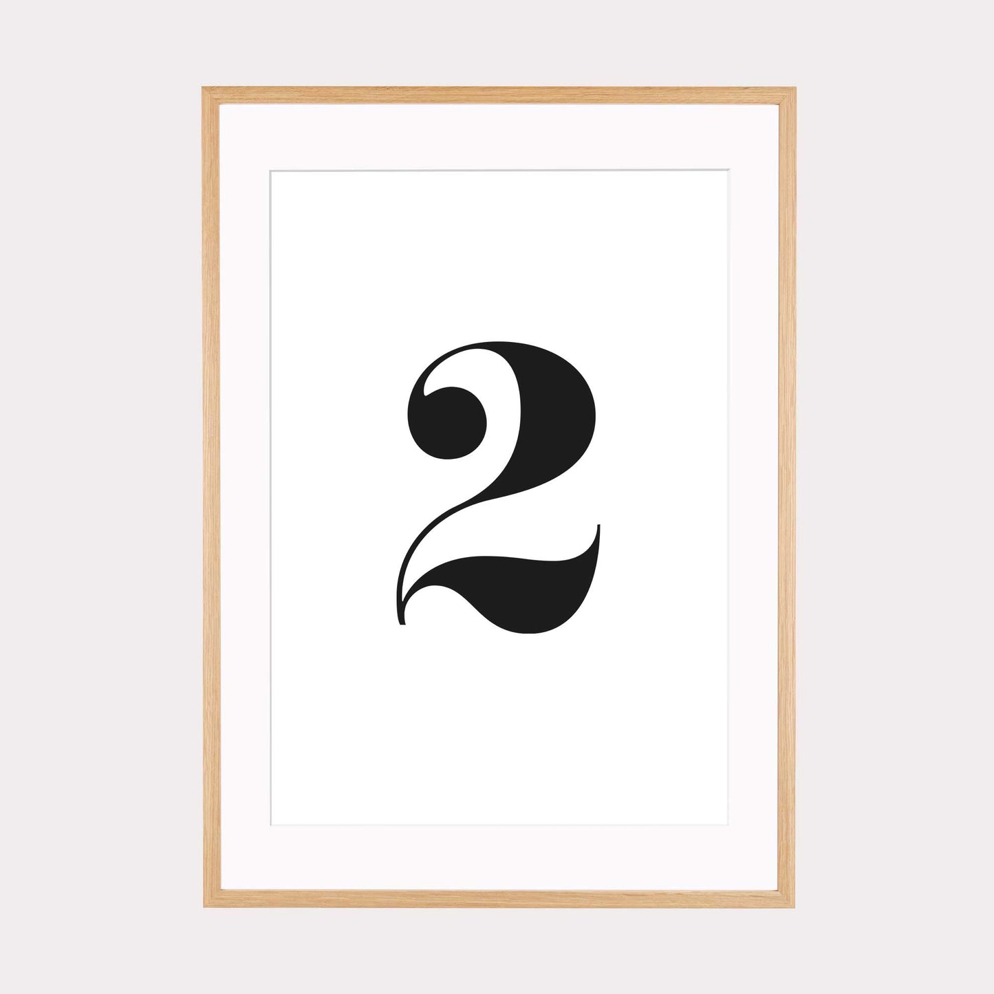 Print personalisierbar | Ziffer 2 - Color