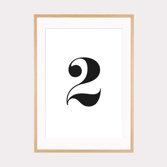 Print personalisierbar | Ziffer 2 - Color