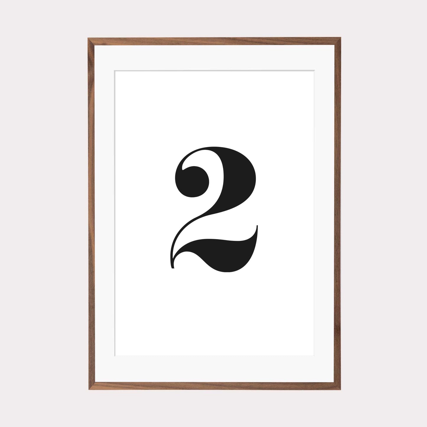Print personalisierbar | Ziffer 2 - Color