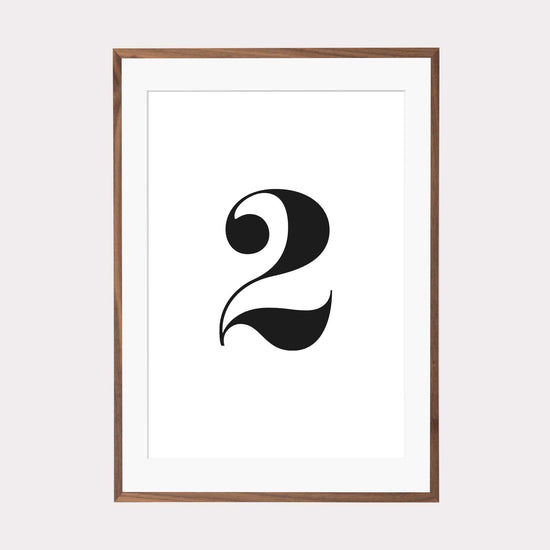 Print personalisierbar | Ziffer 2 - Color