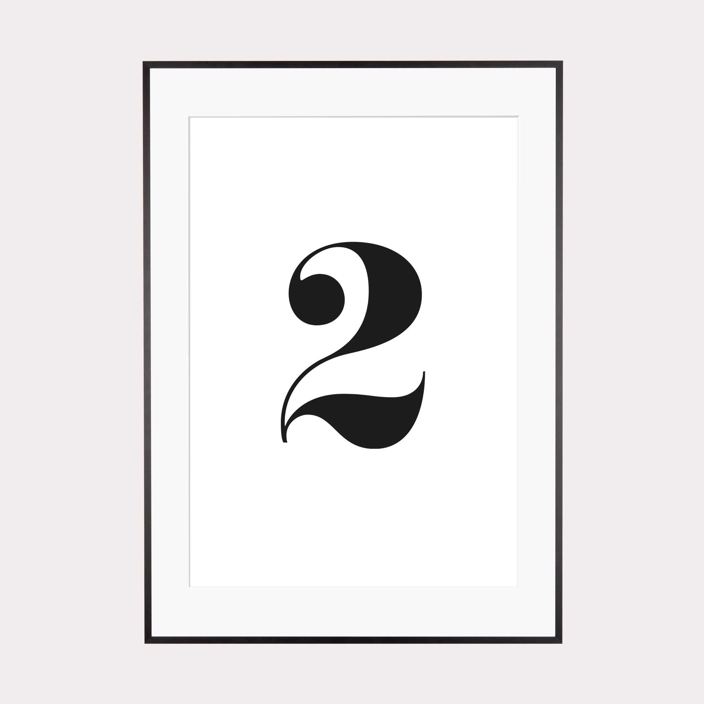 Print personalisierbar | Ziffer 2 - Color
