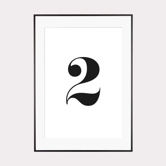 Print personalisierbar | Ziffer 2 - Color