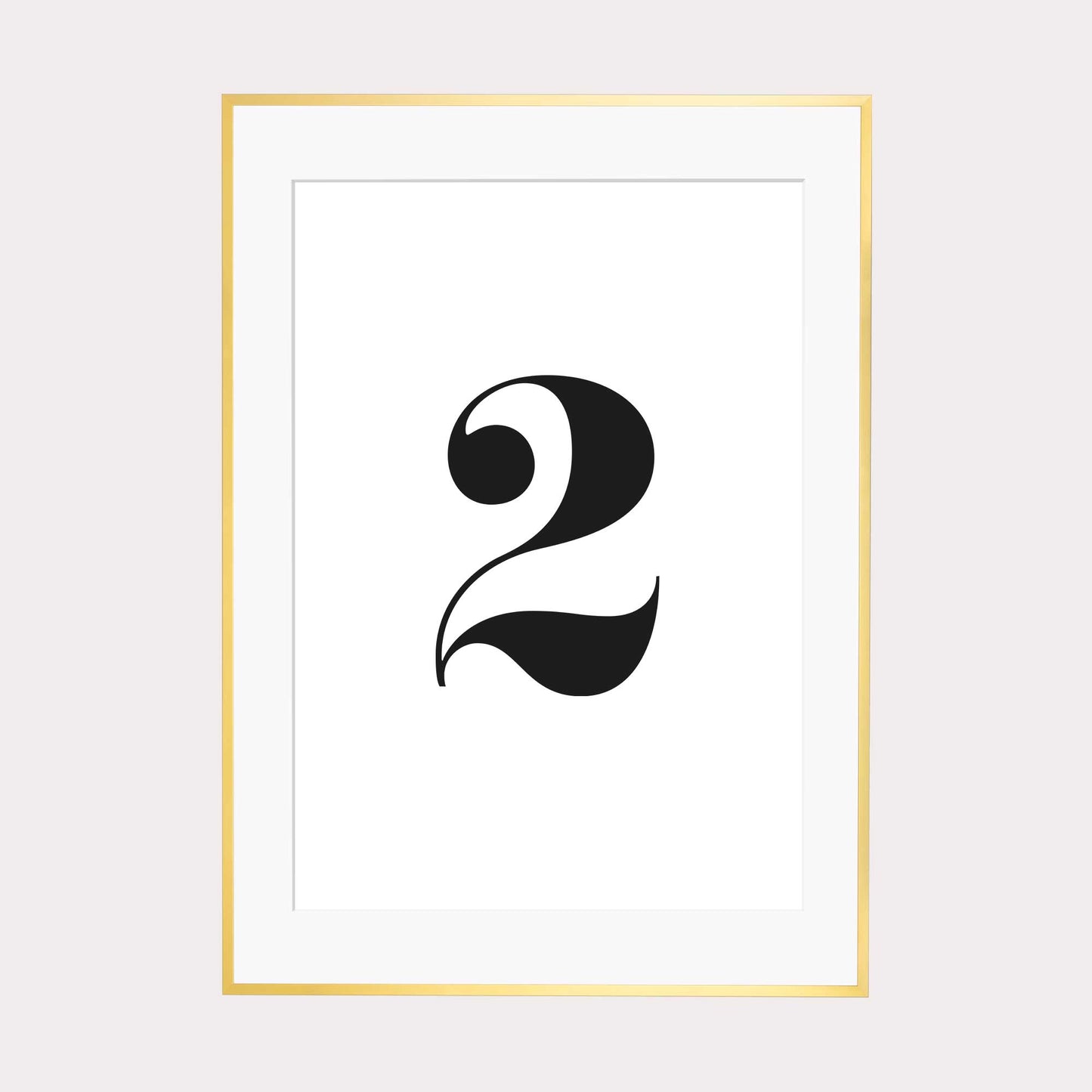 Print personalisierbar | Ziffer 2 - Color