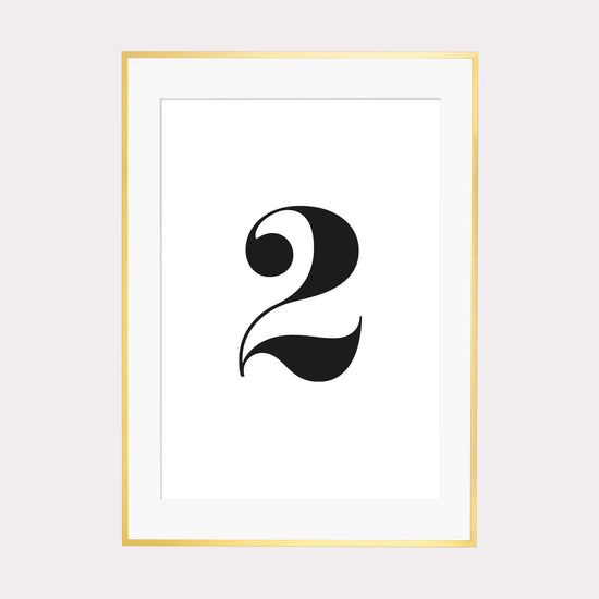Print personalisierbar | Ziffer 2 - Color