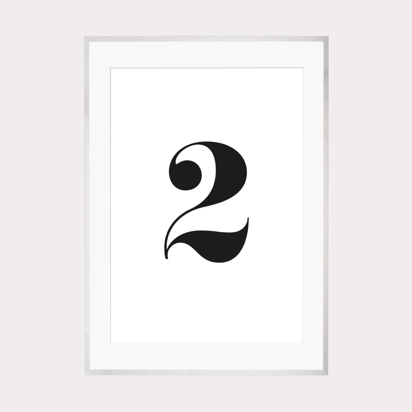 Print personalisierbar | Ziffer 2 - Color