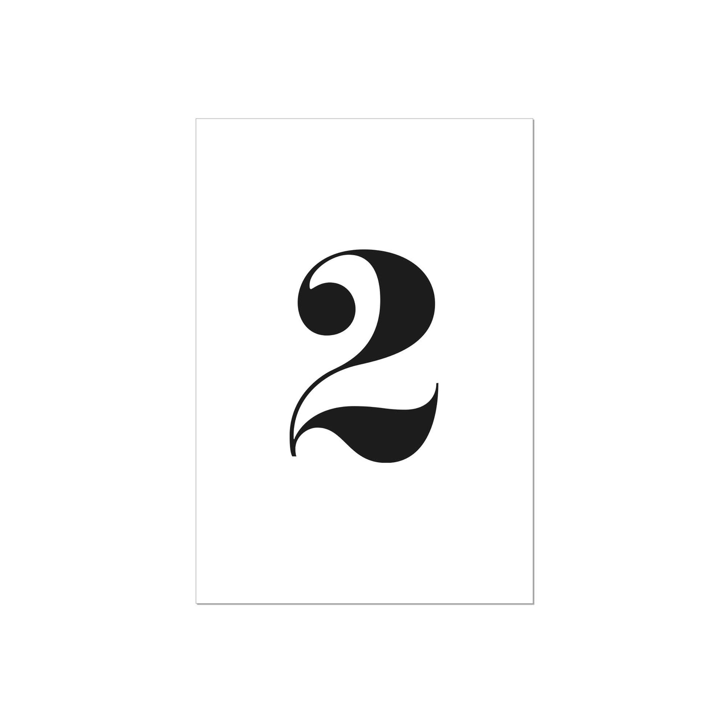 Print personalisierbar | Ziffer 2 - Color
