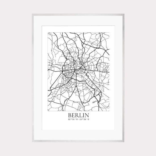 Print personalisierbar | CityMap rechteckig z.B. Berlin
