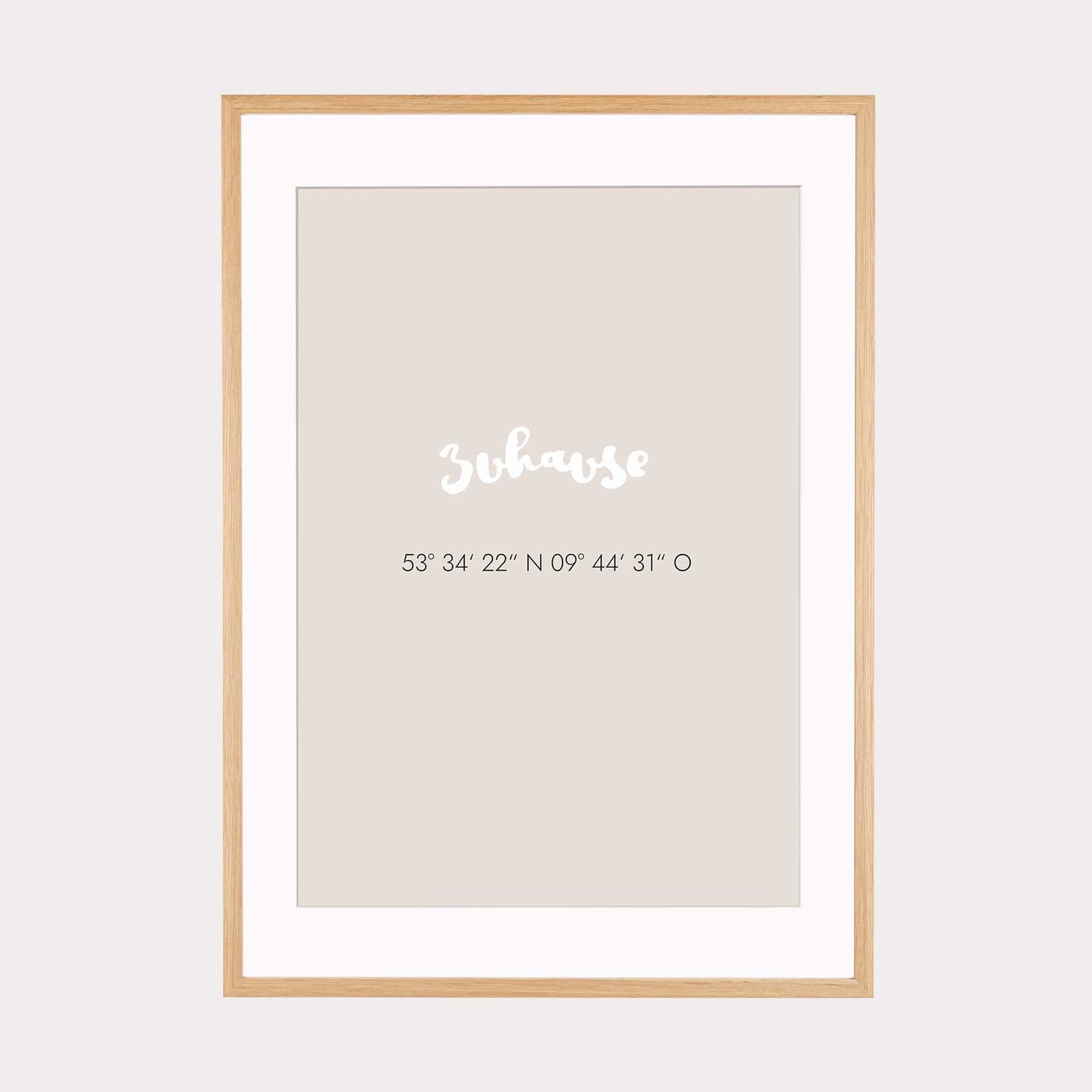 Print personalisierbar | Koordinaten Zuhause