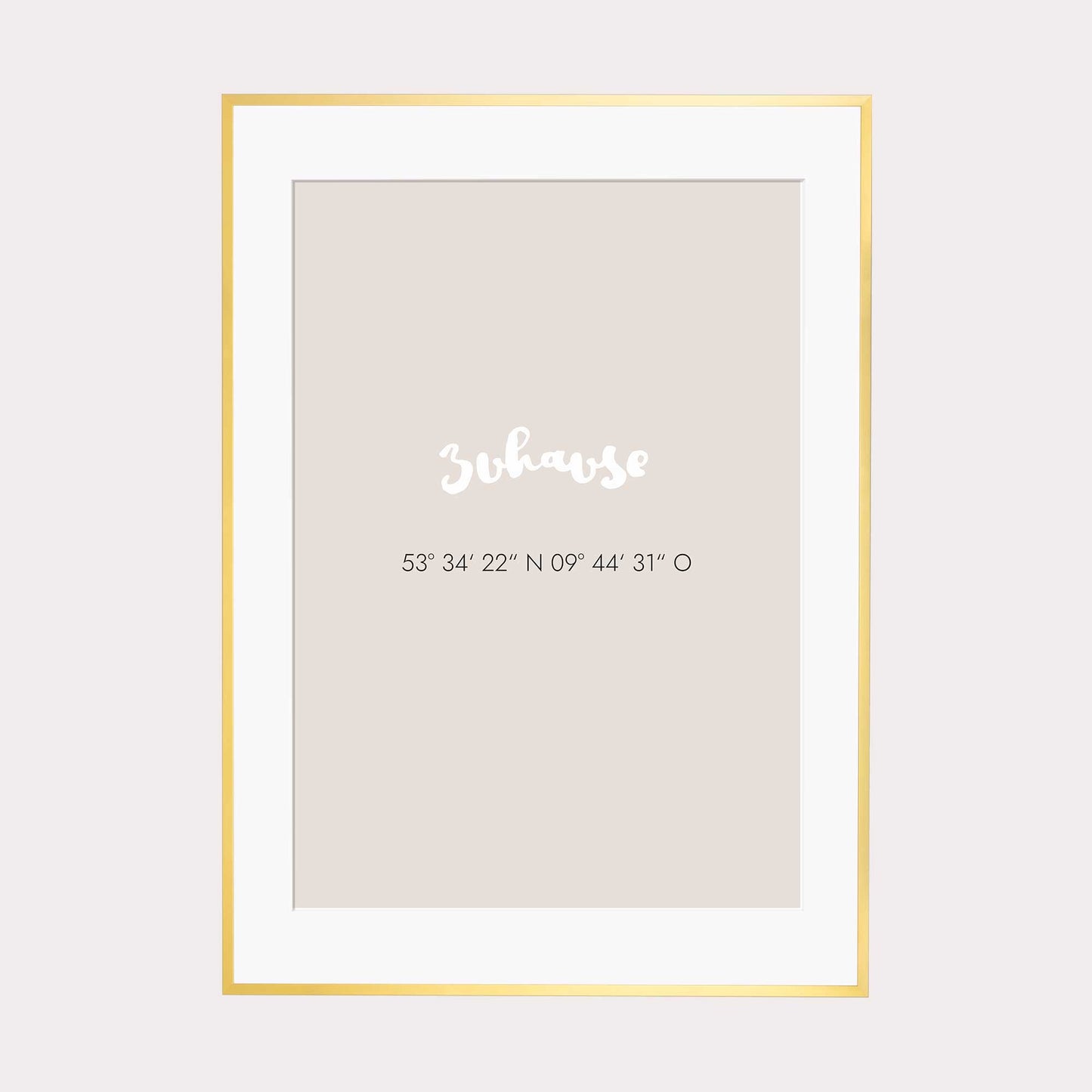 Print personalisierbar | Koordinaten Zuhause