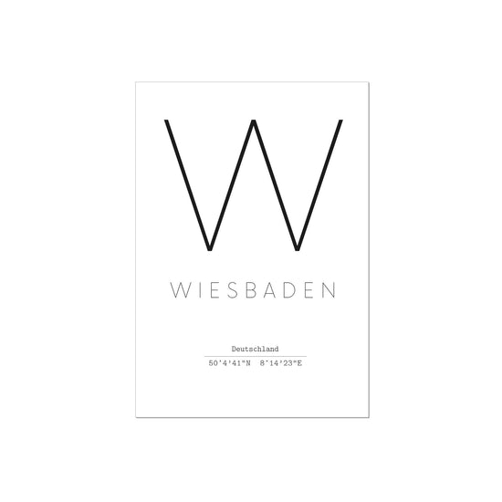 Print personalisierbar | Koordinaten Wohnort
