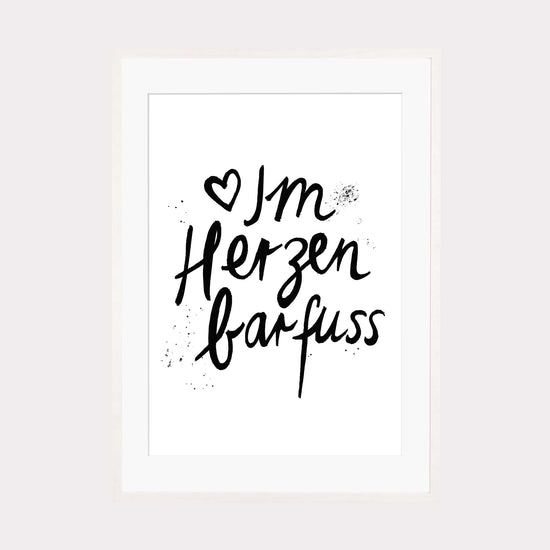 Art Print | Im Herzen barfuß