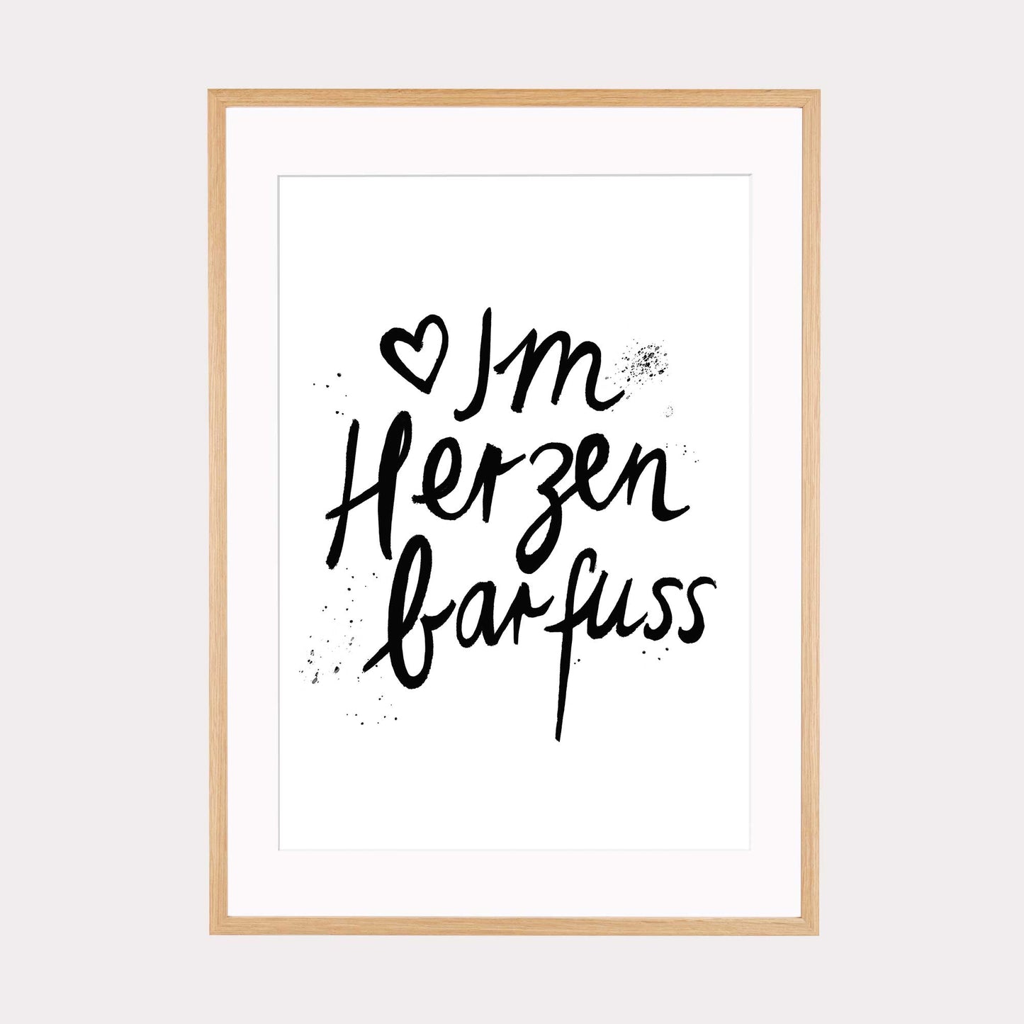 Art Print | Im Herzen barfuß