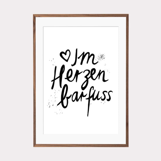 Art Print | Im Herzen barfuß