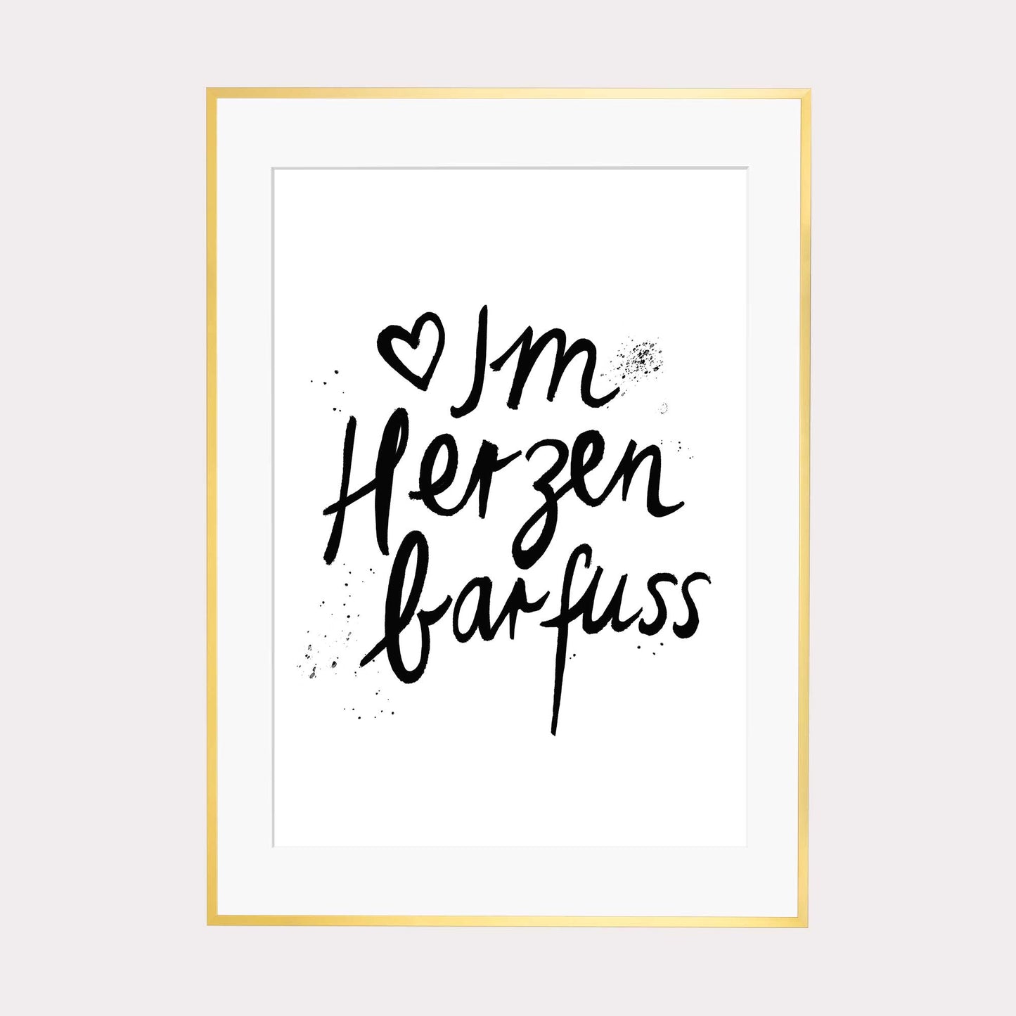 Art Print | Im Herzen barfuß