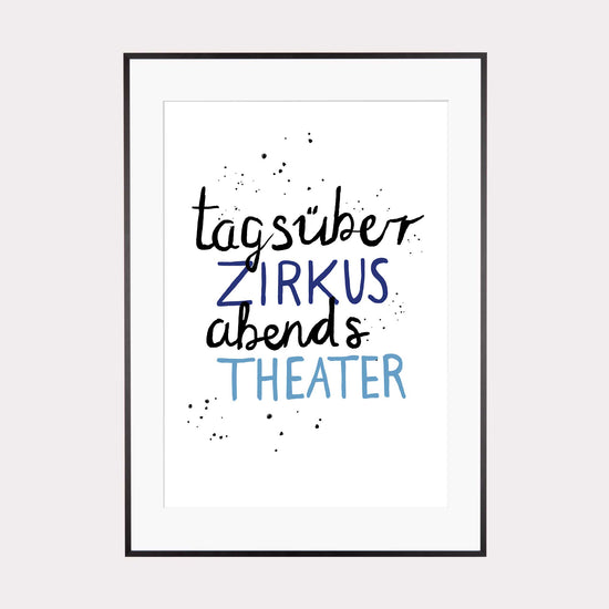 Illustration | Tagsüber Zirkus abends Theater