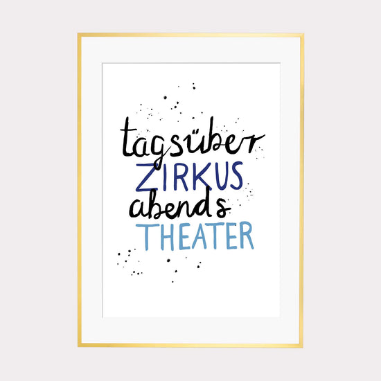 Illustration | Tagsüber Zirkus abends Theater