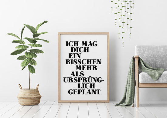 Art Print | Ich mag Dich ein bißchen mehr...