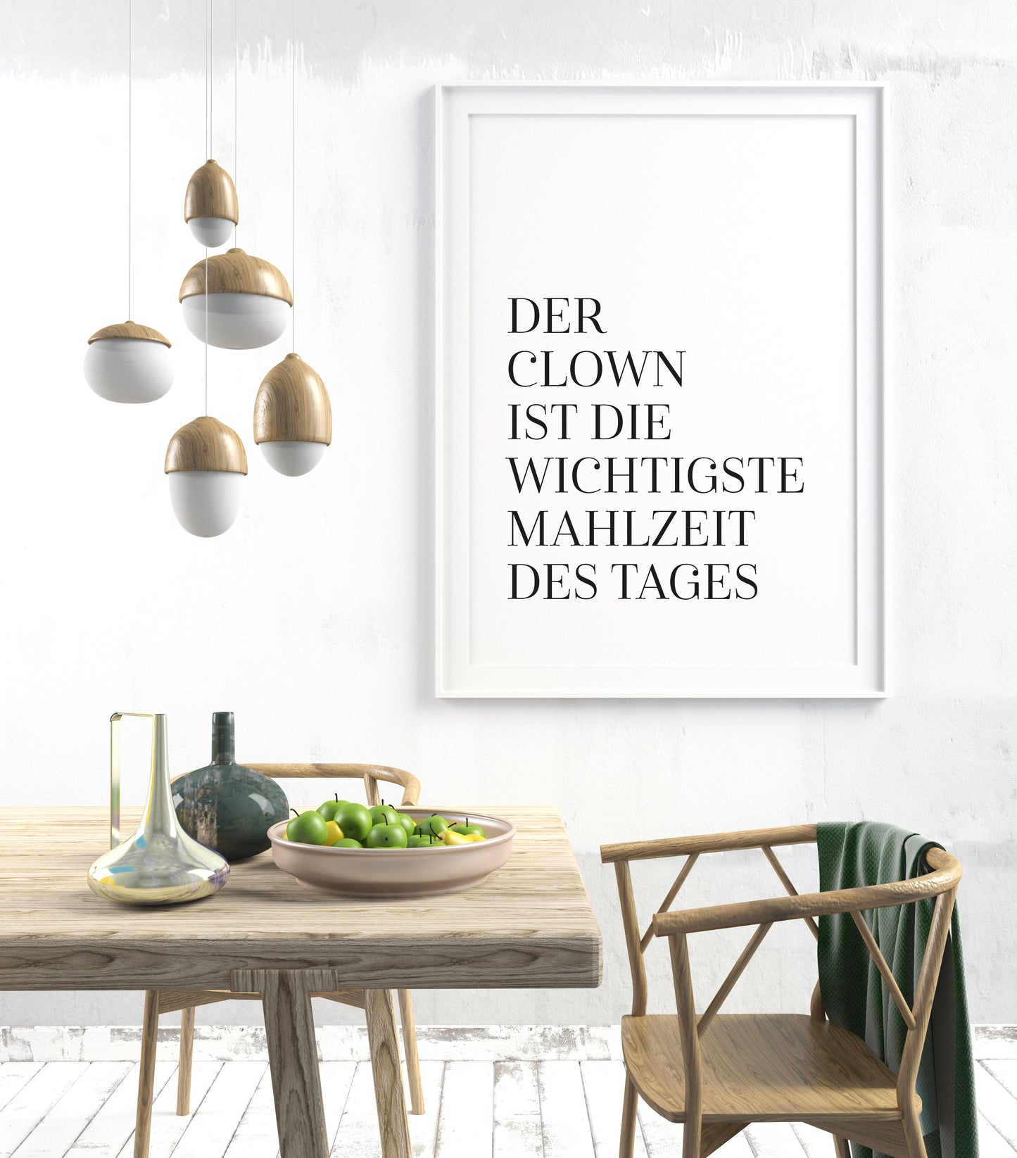 Art Print | Der Clown ist die wichtigste Mahlzeit des Tages