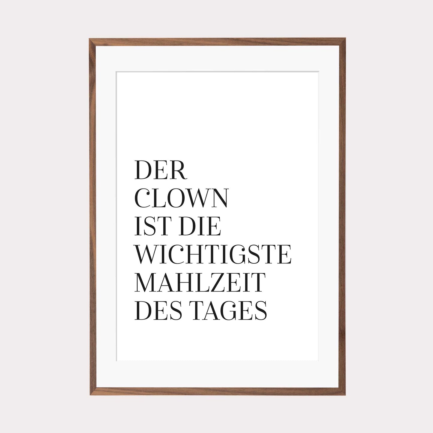 Art Print | Der Clown ist die wichtigste Mahlzeit des Tages