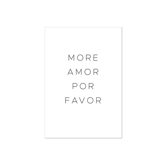 Art Print | more amor por favor